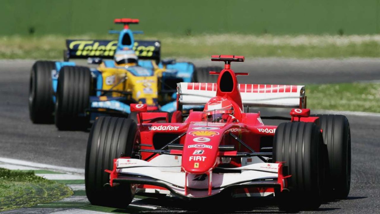 Michael Schumacher e Fernando Alonso nel 2006