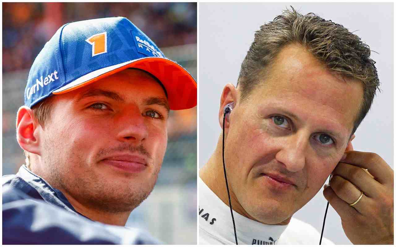 Verstappen Michael Schumacher (Ansa Foto)