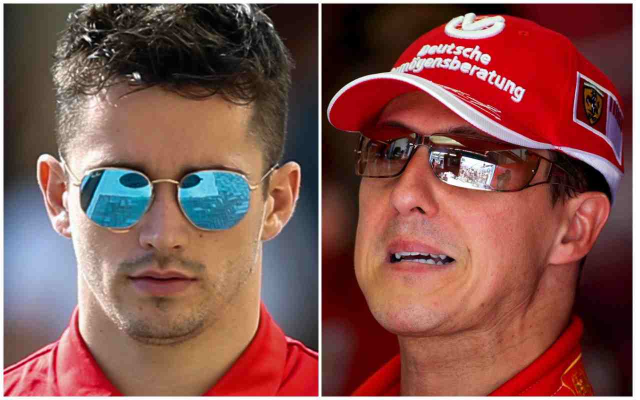 Charles Leclerc Michael Schumacher (Ansa Foto)