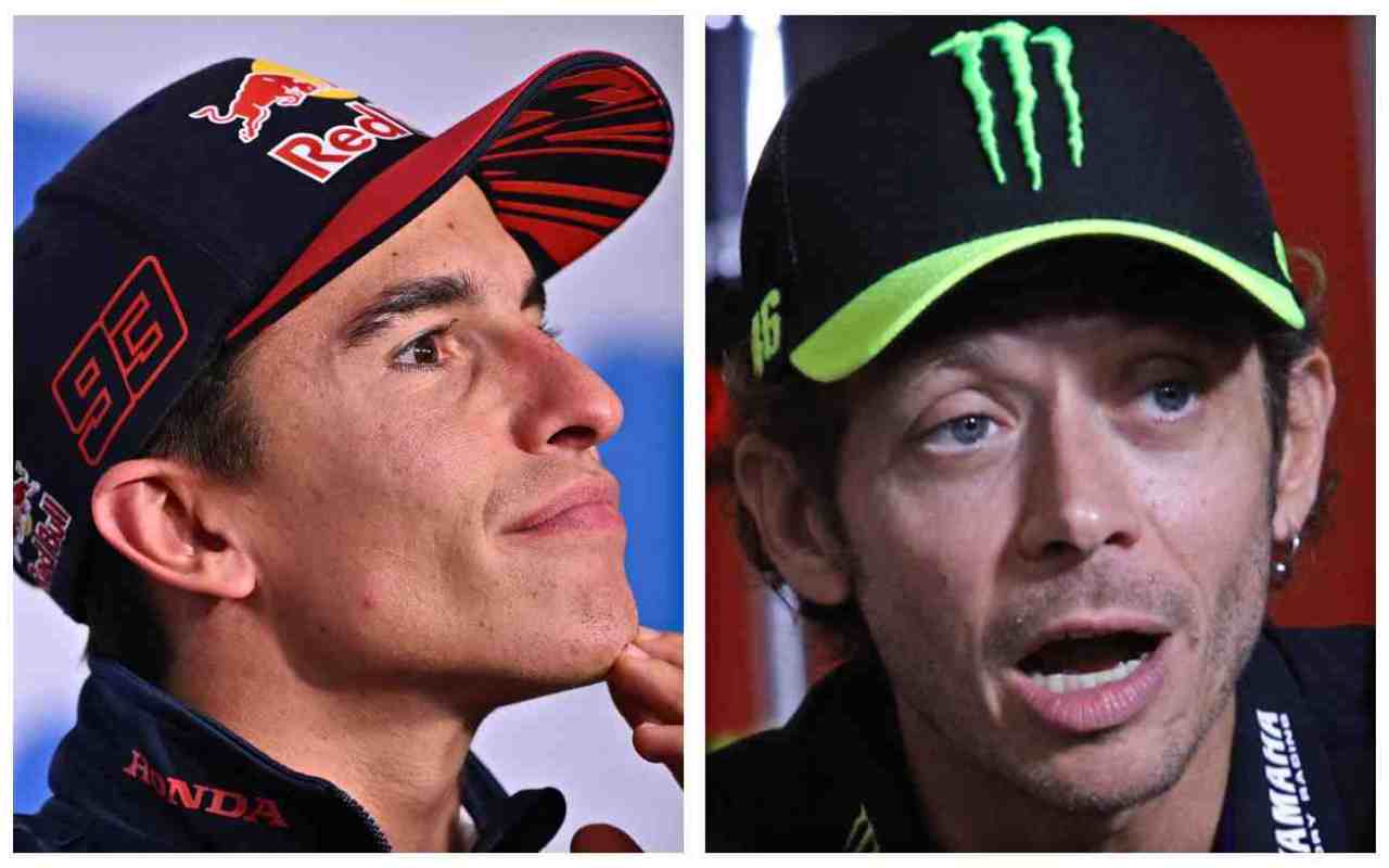 Marc Marquez Valentino Rossi (Ansa Foto=