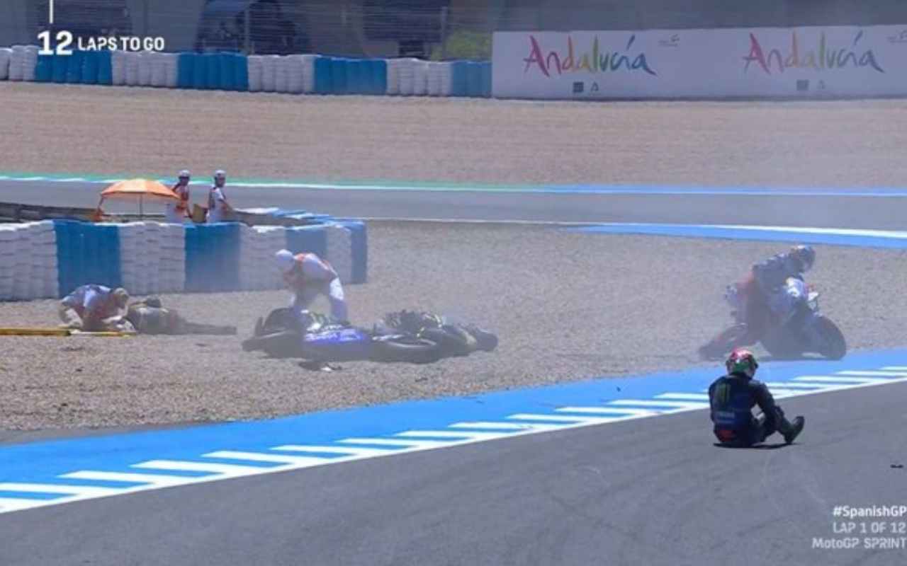 Incidente MotoGP (Twitter)