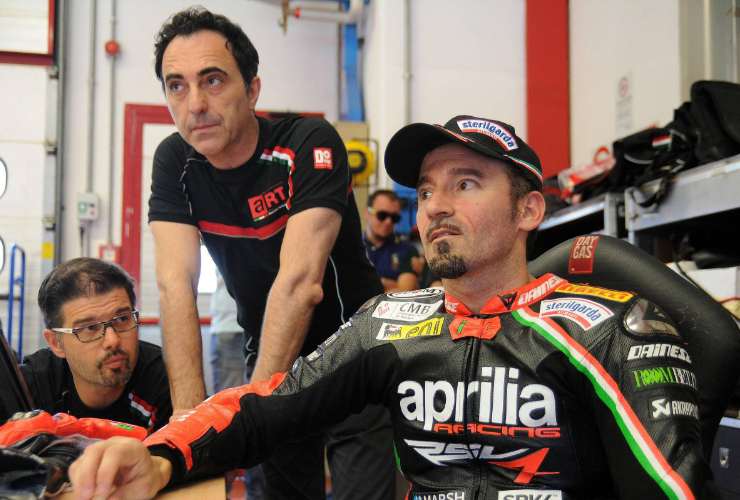 Biaggi ai tempi dell'Aprilia