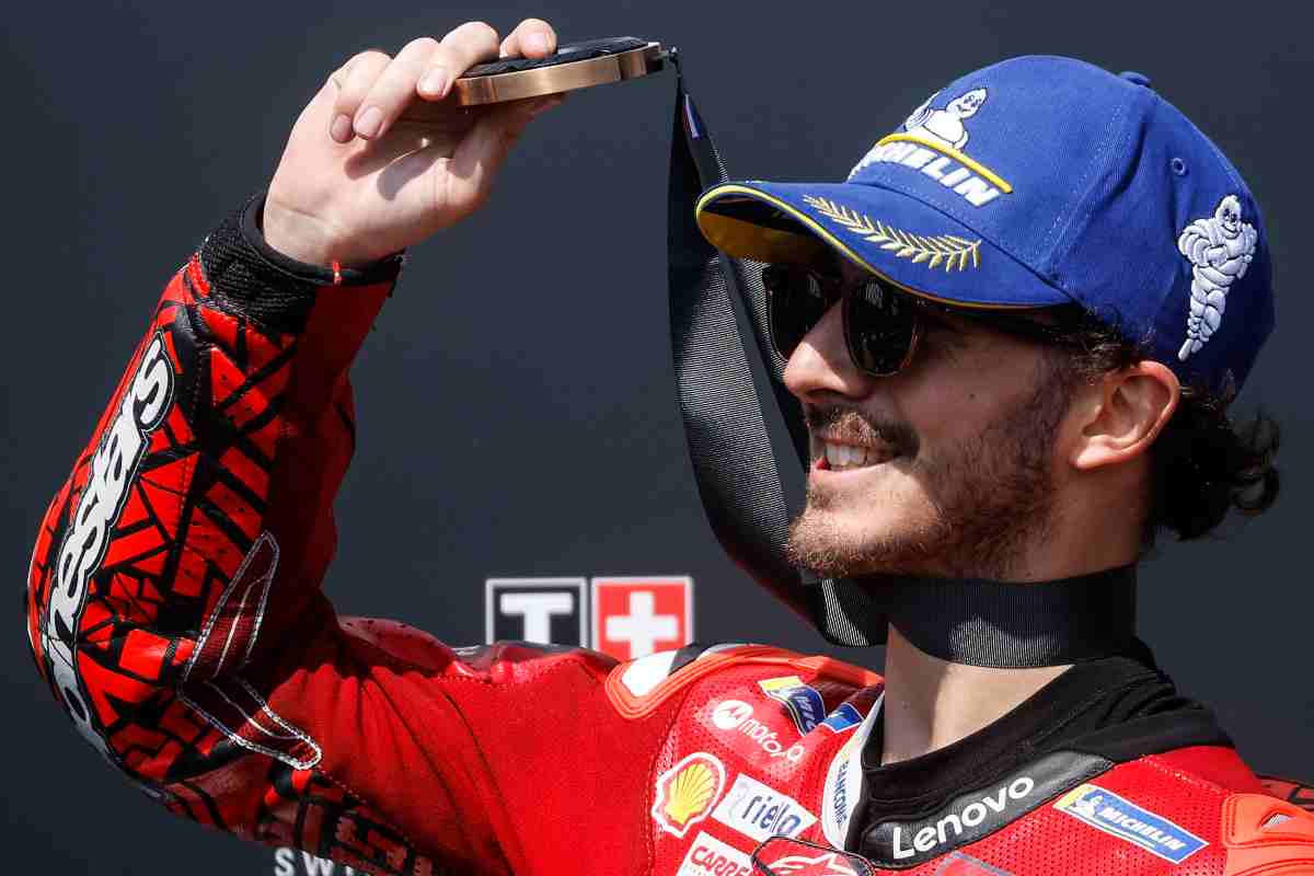 La gioia di Pecco Bagnaia