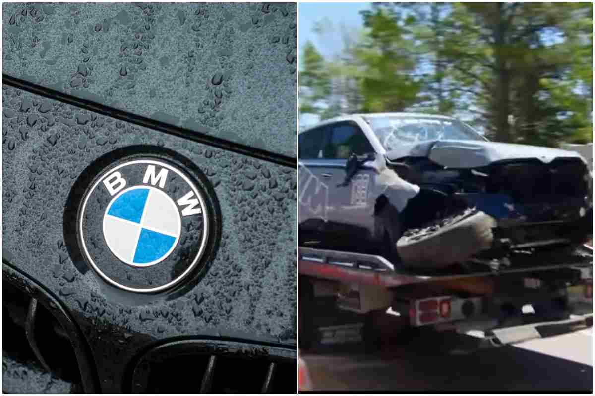 Incidente spaventoso per una BMW