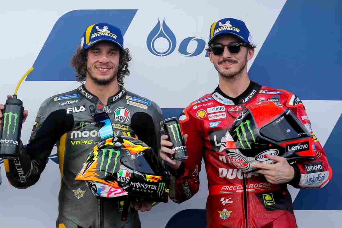 MotoGP Marco Bezzecchi e Pecco Bagnaia scommessa persa