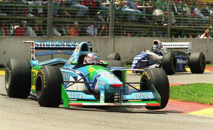 Michael Schumacher e Damon Hill tante polemiche