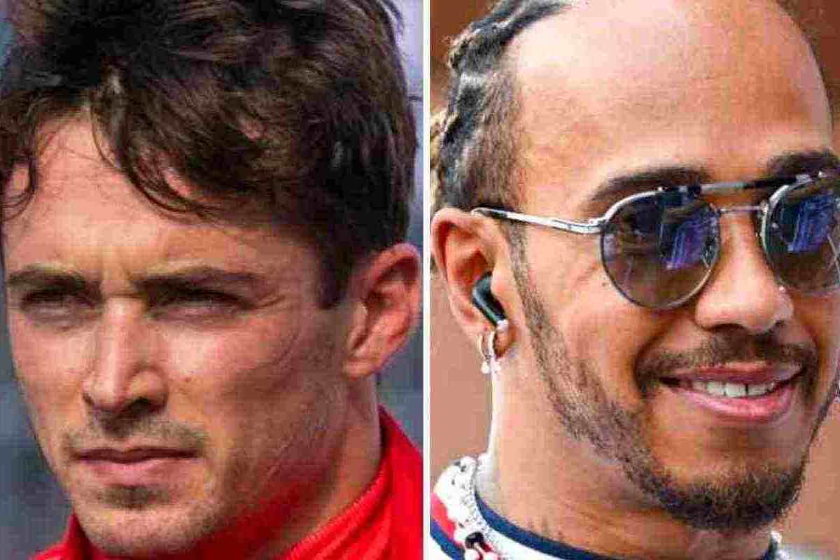 F1 Charles Leclerc e Lewis Hamilton foto social