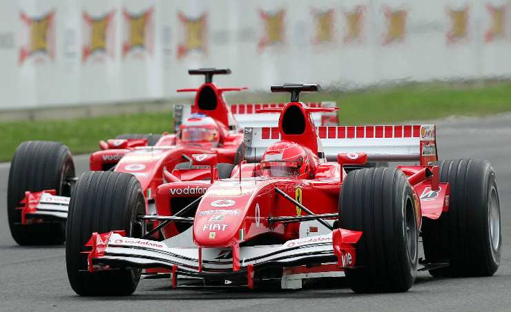 Michael Schumacher e Rubens Barrichello Ferrari record
