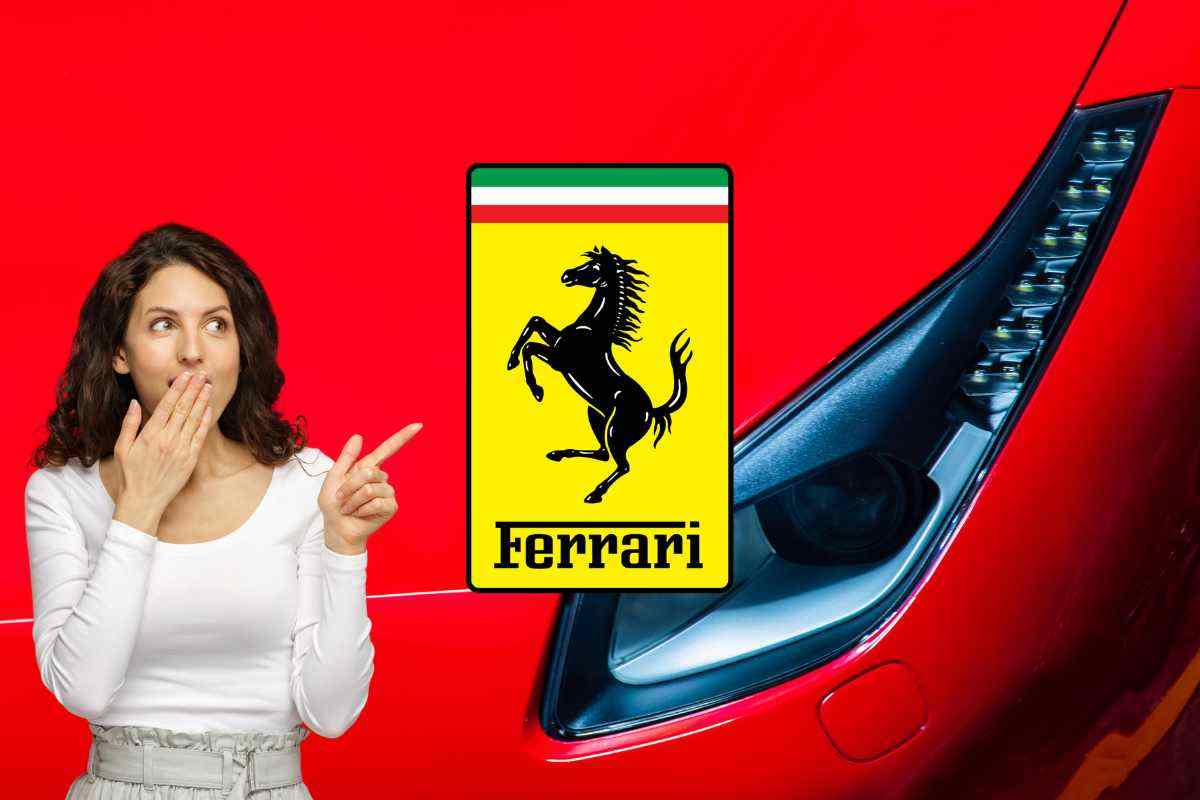 Ferrari completamente in pezzi