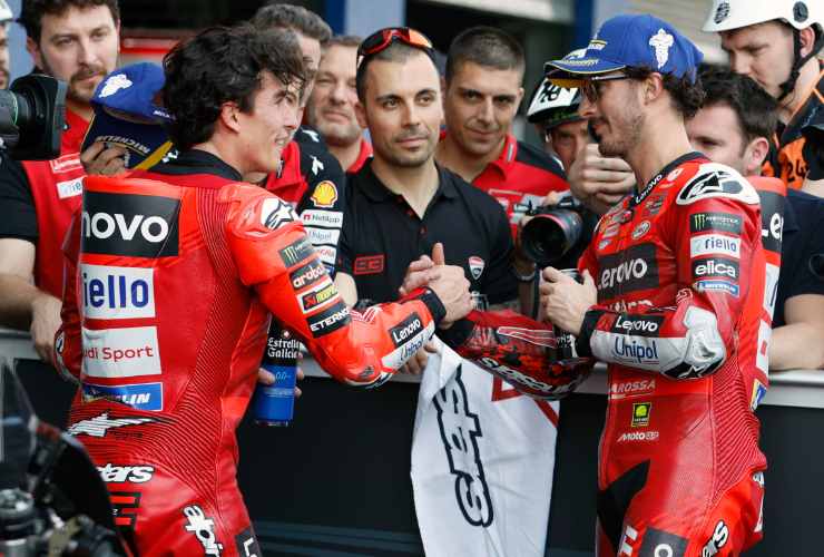 Ducati, prime scintille tra Bagnaia e Marquez